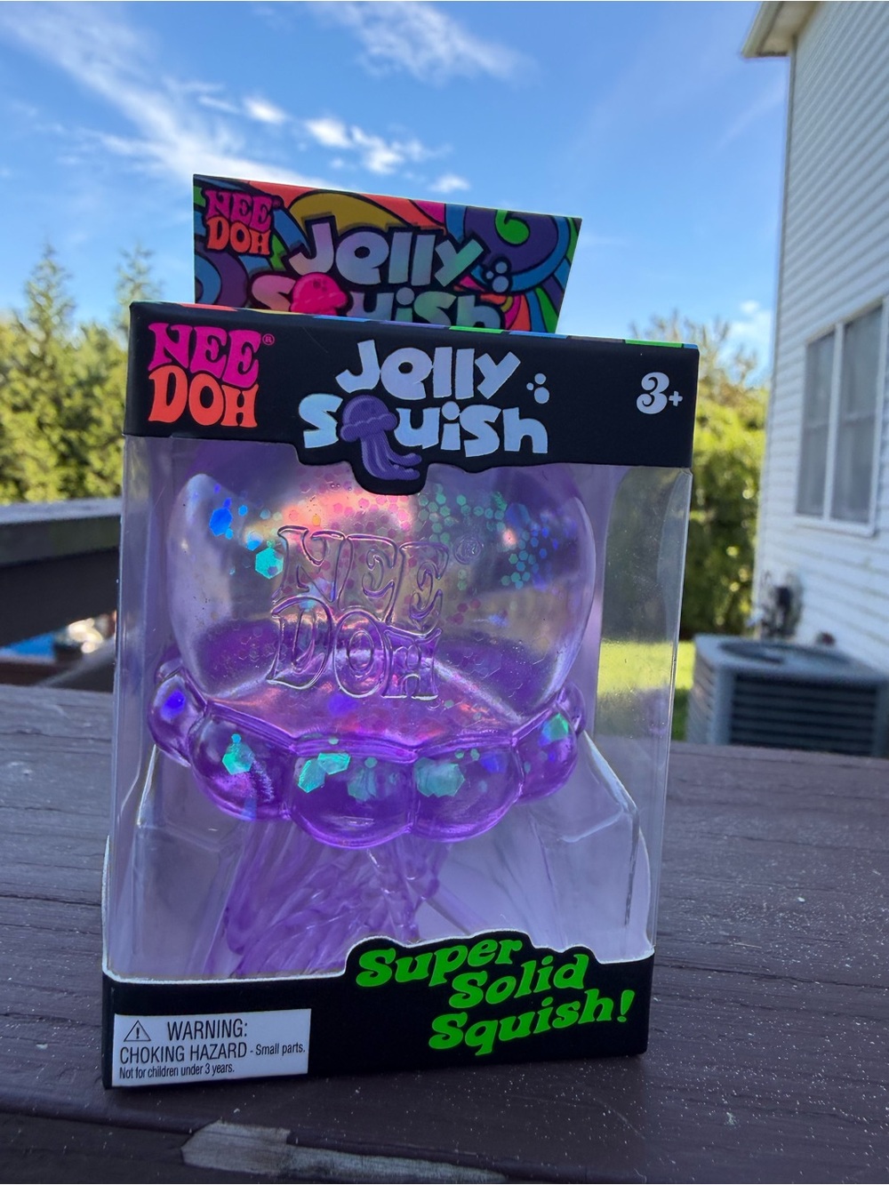 Needoh Jelly Squish Purple Kids Toy - Super Solid Squish